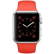 Apple Watch Sport 38mm Silver Aluminium Case with Orange Band - Smart Watch