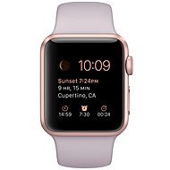 Apple Watch Sport 38 mm Rose Gold Aluminium mit Lavendel-Armband - Smartwatch