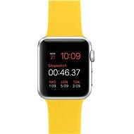 Apple Watch Sport 38 mm Silber Aluminium mit gelbem Band - Smartwatch