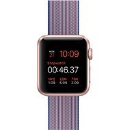 Apple Watch Sport 38 mm Ružovozlatý hliník s kráľovsky modrým remienkom z tkaného nylónu - Smart hodinky