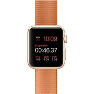 Apple Watch Sport 38mm Gold aluminum with red strap made of woven nylon - Smart Watch