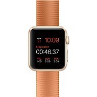 Apple Watch Sport 38 mm Gold Aluminium mit rotem Band aus gewebtem Nylon - Smartwatch