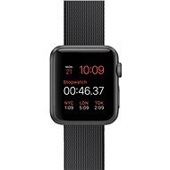 Apple Watch Sport 38 mm Space Gray Aluminium mit schwarzem Band aus gewebtem Nylon - Smartwatch