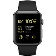 Apple Watch Sport 42mm Space Grey aluminium with a black band - Smart Watch