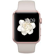 Apple Watch Sport 42 mm Rose Gold Aluminium mit grauem Band - Smartwatch