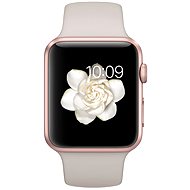 Apple Watch Sport 42mm Rose gold aluminium with stone grey band - Smart Watch