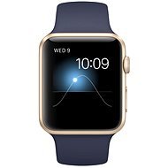 Apple Watch Sport 42 mm Gold Aluminium mit mitternachtsblauem Band - Smartwatch