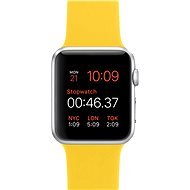 Apple Watch Sport 42 mm Silber Aluminium mit gelbem Band - Smartwatch