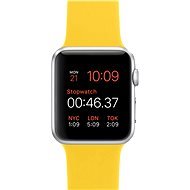 Apple Watch Sport 42 mm Silber Aluminium mit gelbem Armband - Smartwatch
