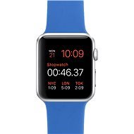Apple Watch Sport 42 mm Silber Aluminium mit königsblauem Band - Smartwatch