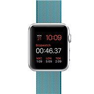 Apple Watch Sport 42 mm Silber Aluminum mit blauem Band aus gewebtem Nylon - Smartwatch