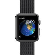 Apple Watch Šport 42mm Vesmírne šedý hliník s čiernym remienkom z tkaného nylonu - Smart hodinky