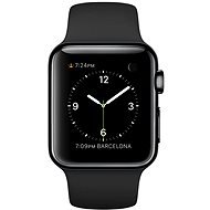 Apple Watch 38mm Space Black Stainless Steel Case with Black Sport Band - Smart Watch