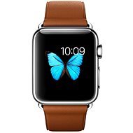 Apple Watch 38mm Stainless Steel with saddlebrown band with classic buckle - Smart Watch