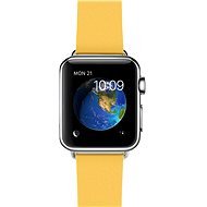 Apple Watch 38mm antikorové s mesačne žltým remienkom s modernou prackou - veľkosť S - Smart hodinky