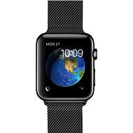 Apple Watch 38mm Vesmírne čierna nerez oceľ s vesmírne čiernym milánskym ťahom - Smart hodinky