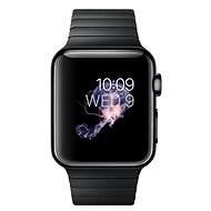Apple Watch 38mm Vesmírne čierna oceľ s vesmírne čiernym článkovým ťahom - Smart hodinky