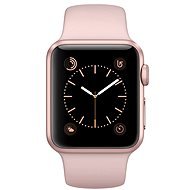 Apple Watch Series 1 38 mm Aluminium-Gehäuse Rose Gold mit Sand-Rosa Sportarmband - Smartwatch