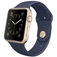 Apple Watch Series 1 42mm Gold Aluminium Case with Midnight Blue Sport Band - Smart Watch
