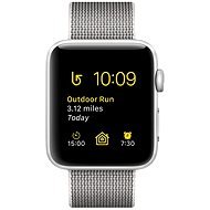 Apple Watch Series 2 38 mm aluminum with silver pearl gray strap made of woven nylon - Smart Watch