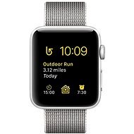 Apple Watch Series 2 42 mm aluminum with silver pearl gray strap made of woven nylon - Smart Watch