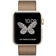 Apple Watch Series 2 42mm Gold Aluminium with Toasted Coffee/Caramel Woven Nylon - Smart Watch