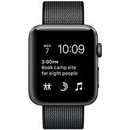 Apple Watch Series 2 42mm Vesmírne šedý hliník s čiernym remienkom z tkaného nylonu - Smart hodinky