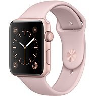 Apple Watch Series 2 42mm Ružovo zlatý hliník s pieskovo ružovým športovým remienkom - Smart hodinky