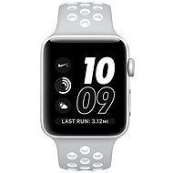 Apple Watch Series 2 Nike+ 42 mm Strieborný hliník s matnestrieborným/bielym športovým remienkom Nike - Smart hodinky