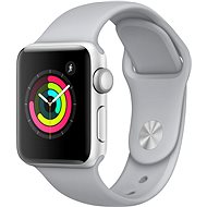 Apple Watch Series 3 38mm GPS Silver aluminum with foggy gray sports strap - Smart Watch