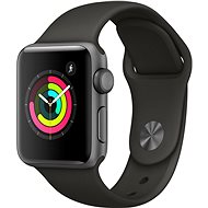 Apple Watch Series 3 38mm GPS Space gray aluminum with a gray sports strap - Smart Watch