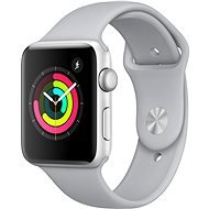 Apple Watch Series 3 42mm GPS Silber Aluminium mit Sportarmband Nebel-Grau - Smartwatch