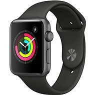 Apple Watch Series 3 GPS 42mm Space Gray Aluminum Case with Gray Sport Band - Smart Watch