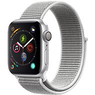 Apple Watch Series 4 40mm Silver Aluminum with a white-white toy sports strap - Smart Watch