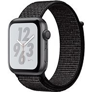 Apple Watch Series 4 Nike+ 44mm Vesmírne čierny hliník s čiernym prevliekacím športovým remienkom Nike - Smart hodinky