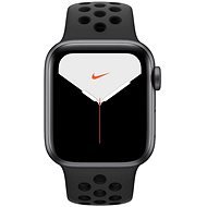 Apple Watch Series 5 Nike+ 40mm, asztroszürke alumíniumtok antracit-fekete Nike sportszíjjal - Okosóra