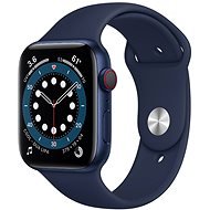 Apple Watch Series 6 40mm Cellular Blue alumínium, sötétkék sportpánttal - Okosóra
