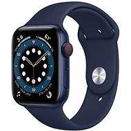 Apple Watch Series 6 40mm Cellular Blue Aluminium with Navy Blue Sports Strap - Smart Watch