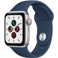 Apple Watch SE 40mm Cellular Silver Aluminium Case with Abyss Blue Sport Band - Smart Watch