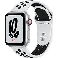 Apple Watch Nike SE Cellular 40mm Silver Aluminium Case with Pure Platinum/Black Nike Sport Band - Smart Watch