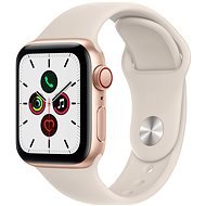 Apple Watch SE 44 mm Cellular Arany alumínium csillagfény sportszíjjal - Okosóra