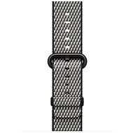 Apple 38 mm schwarzes Uhrenband auf gewebtem Nylon (gesteppt) - Armband