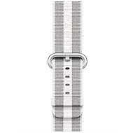 Apple 38mm White Woven Nylon (Stripe) - Watch Strap