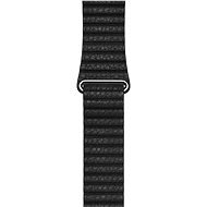 Apple 42mm Black Leather - Medium - Watch Strap