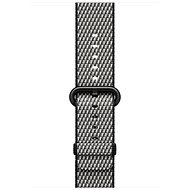 Apple 42 mm Čierny z tkaného nylonu (prešívanie) - Remienok na hodinky