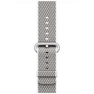 Apple 42mm White Check Woven Nylon - Watch Strap