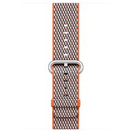 Apple 42mm Spicy Orange Check Woven Nylon - Watch Strap