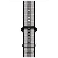Apple 42mm Black Stripe Woven Nylon - Watch Strap