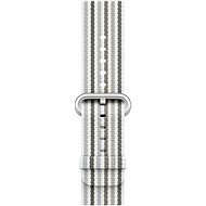 Apple 42 mm Sivý z tkaného nylonu (prúžky) - Remienok na hodinky