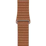 44mm Apple Watch Saddle Brown Leather Band - Medium - Watch Strap